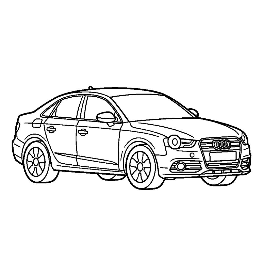 Autós színező Audi