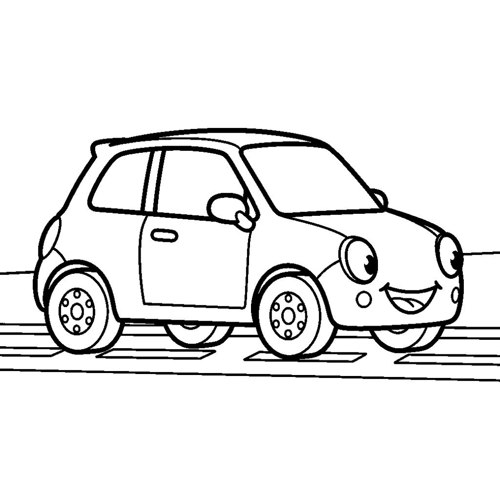 Autós színező gyerekeknek