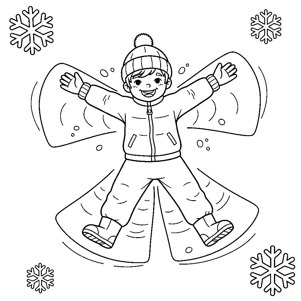 Hóangyal készítő gyerek színező ovisoknak