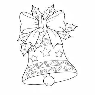 Karácsonyi csengő színező gyerekeknek