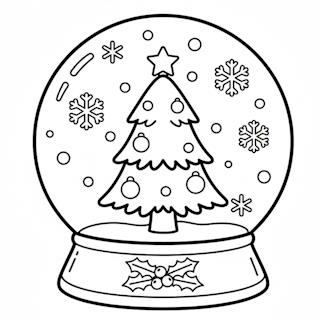 Karácsonyi kifestő ovisoknak hógömbbel