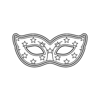 Kivágható farsangi szemüveg maszk sablon