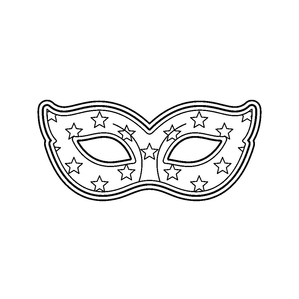 Kivágható farsangi szemüveg maszk - Nyomtatható sablon