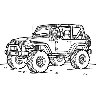 Letölthető off-road terepjáró színezőlap