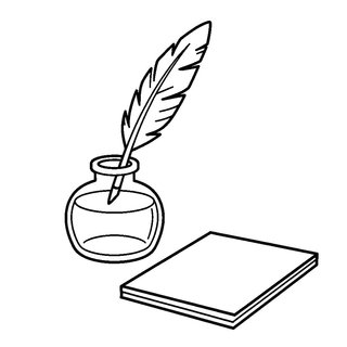 Lúdtoll és tintatartó színező