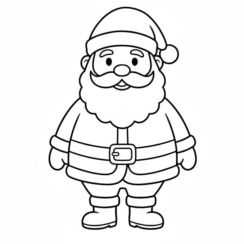 Mikulás színező ovisoknak – nyomtatható, egyszerű rajz gyerekeknek
