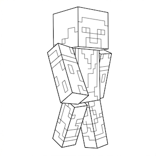 Steve a Minecraft legismertebb hősének kifestője