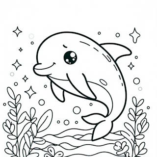 Nyomtatható delfin színezőlap ovisoknak ingyen