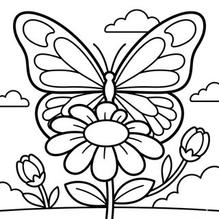 Pillangó és mezei virágok ovisoknak