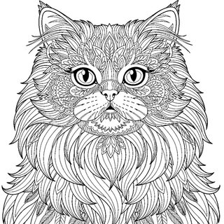 Részletgazdag perzsamacska portré felnőtteknek