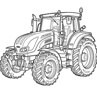 Modern Steyr stílusú traktor rajza