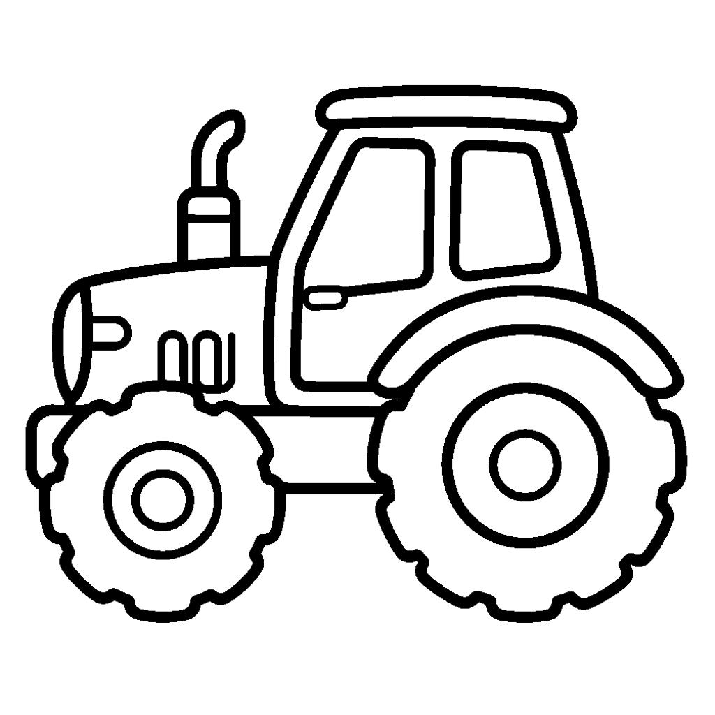 Traktor színező ovisoknak nyomtatható